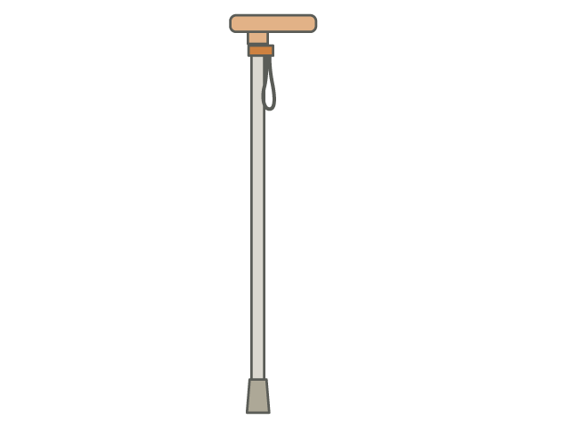 杖/つえ｜歩行｜補助｜高齢者 - 医療/病院/人物/写真/クリップアート/フリー素材/介護/福祉