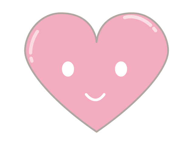 ハートマーク/笑顔 - 医療/病院/人物/写真/クリップアート/フリー素材/介護/福祉