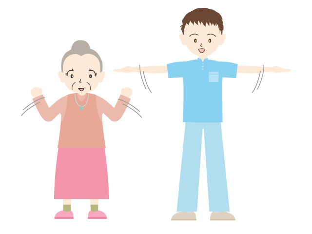 運動/老人/介護士｜高齢者 - 医療/病院/人物/写真/クリップアート/フリー素材/介護/福祉