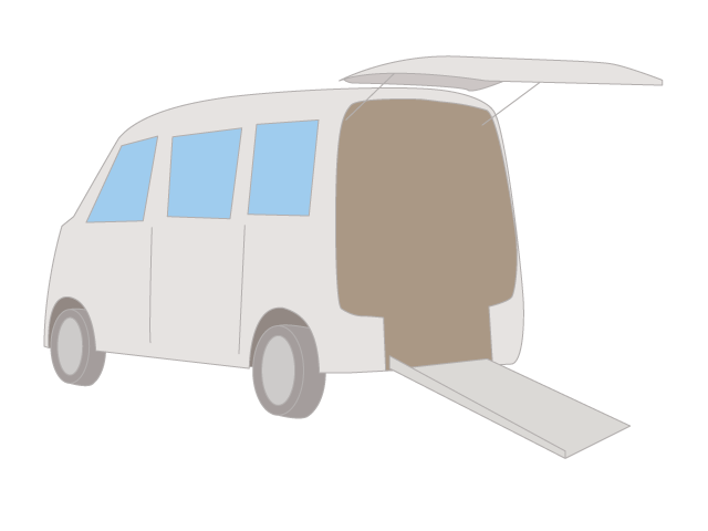 お迎え/介護タクシー - 医療/病院/人物/写真/クリップアート/フリー素材/介護/福祉