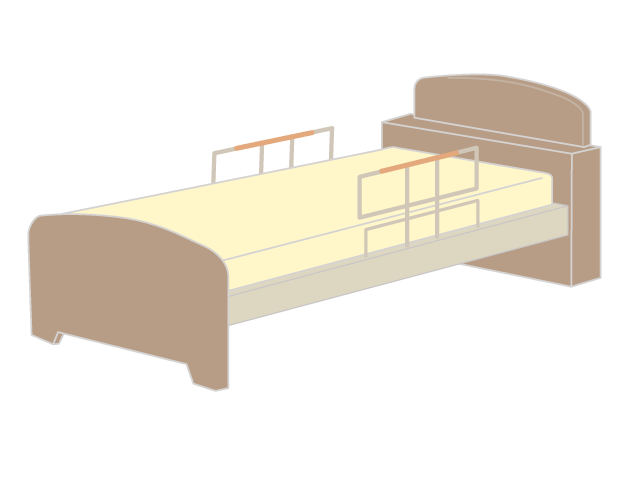 介護ベッド/家具 - 医療/病院/人物/写真/クリップアート/フリー素材/介護/福祉