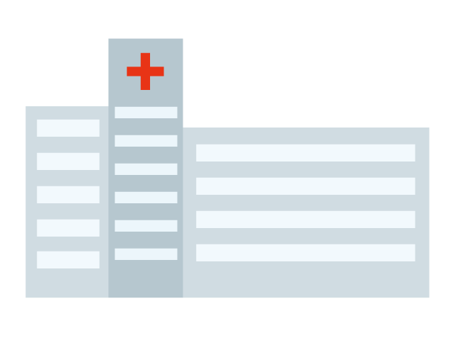 総合病院 - 医療/病院/人物/写真/クリップアート/フリー素材/介護/福祉