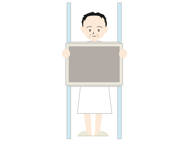 レントゲンをとる | 病院 | 検査 - 医療/病院/人物/写真/クリップアート/フリー素材/介護/福祉