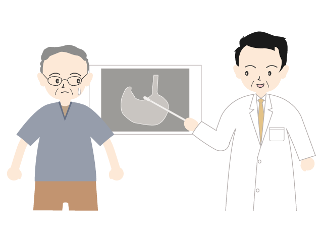 胃 | 具合が悪い | 男性 | 医者 - 医療/病院/人物/写真/クリップアート/フリー素材/介護/福祉