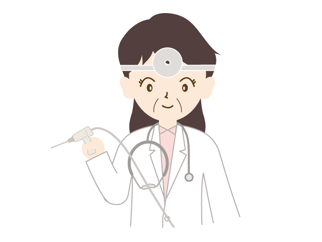 耳鼻科 | 医者 | 治療 | 蓄膿 - 医療/病院/人物/写真/クリップアート/フリー素材/介護/福祉