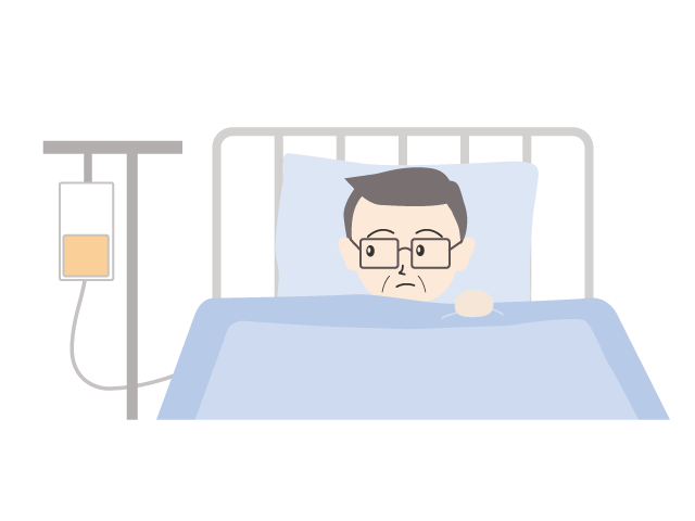 男性 | 点滴 | 入院 | 具合 - 医療/病院/人物/写真/クリップアート/フリー素材/介護/福祉