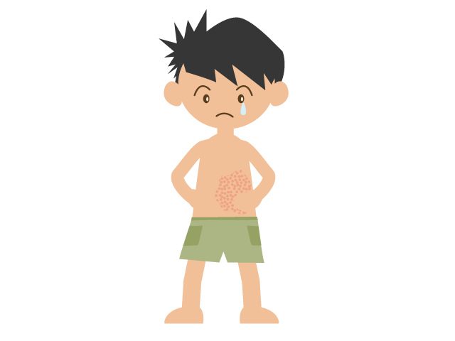 かゆい | 男の子 | 肌 - 医療/病院/人物/写真/クリップアート/フリー素材/介護/福祉