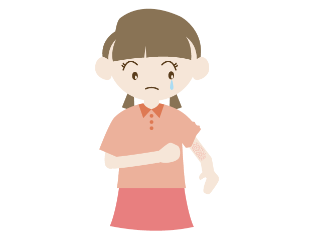 腕 | 肌 | トラブル | 湿疹 | 女の子 - 医療/病院/人物/写真/クリップアート/フリー素材/介護/福祉