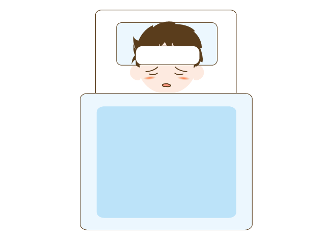 発熱 | 男の子 | 布団 | 寝る - 医療/病院/人物/写真/クリップアート/フリー素材/介護/福祉