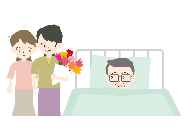 家族 | お見舞い | 病院 | 男性 - 医療/病院/人物/写真/クリップアート/フリー素材/介護/福祉
