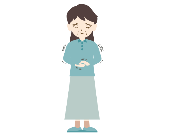 寒気がする | 女性 | 震える | 熱 - 医療/病院/人物/写真/クリップアート/フリー素材/介護/福祉