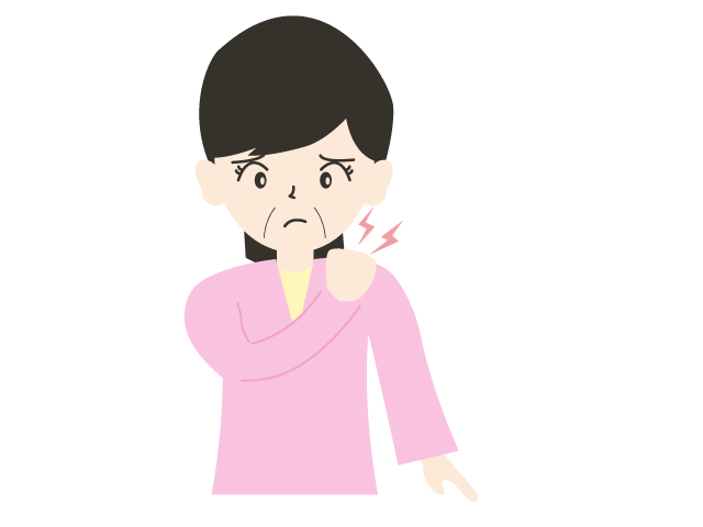 中年女性 | 肩が痛い | 肩がこる - 医療/病院/人物/写真/クリップアート/フリー素材/介護/福祉