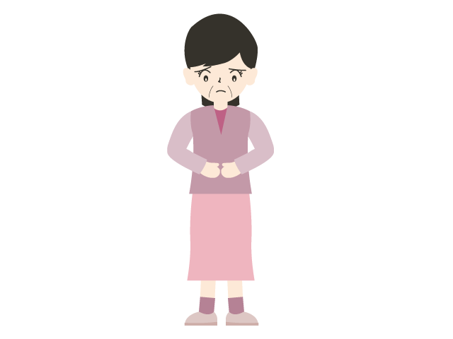 腹痛 | 女性 | 便秘 - 医療/病院/人物/写真/クリップアート/フリー素材/介護/福祉