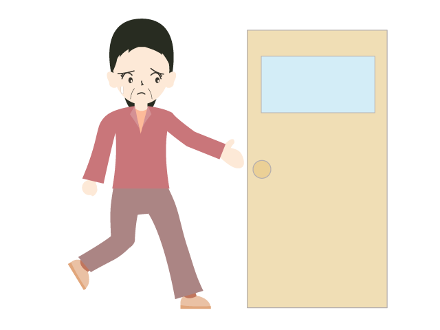 トイレにかけこむ | 女性 - 医療/病院/人物/写真/クリップアート/フリー素材/介護/福祉