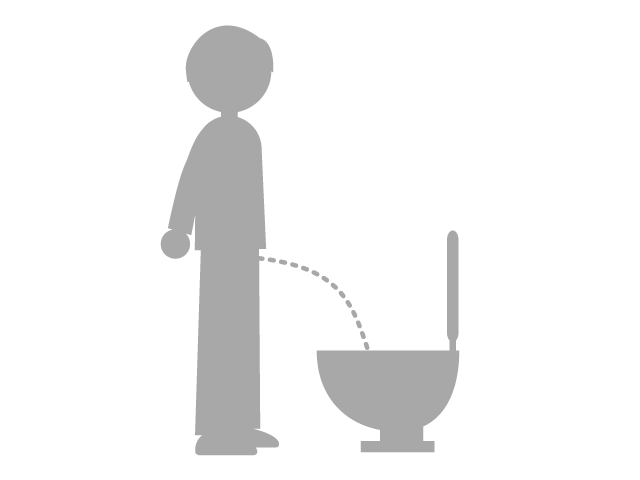 トイレ | 小便 - 医療/病院/人物/写真/クリップアート/フリー素材/介護/福祉