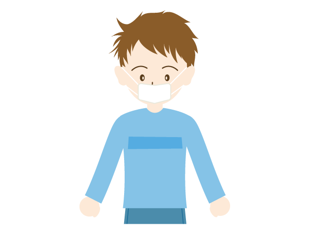 予防 | マスクをする | 男性 - 医療/病院/人物/写真/クリップアート/フリー素材/介護/福祉