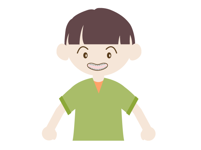 矯正 | 男の子 | 歯並びきれいに - 医療/病院/人物/写真/クリップアート/フリー素材/介護/福祉