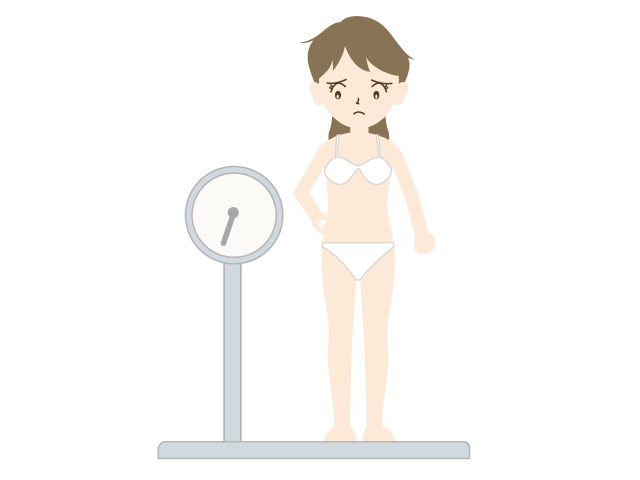 体重計 | 太る | 測る | 女性 | お腹のお肉 - 医療/病院/人物/写真/クリップアート/フリー素材/介護/福祉