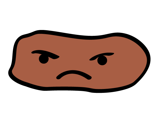 固い便 | トイレ - 医療/病院/人物/写真/クリップアート/フリー素材/介護/福祉