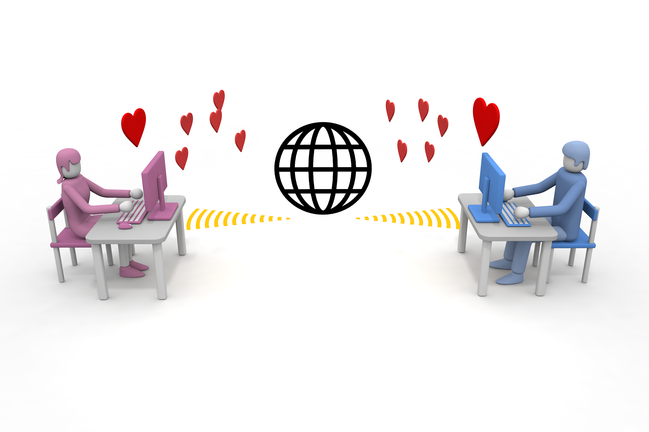 外国の人にアプローチする。 - フリーで使えるイラスト。メンバー登録なし。サイズ：2,100×1,400