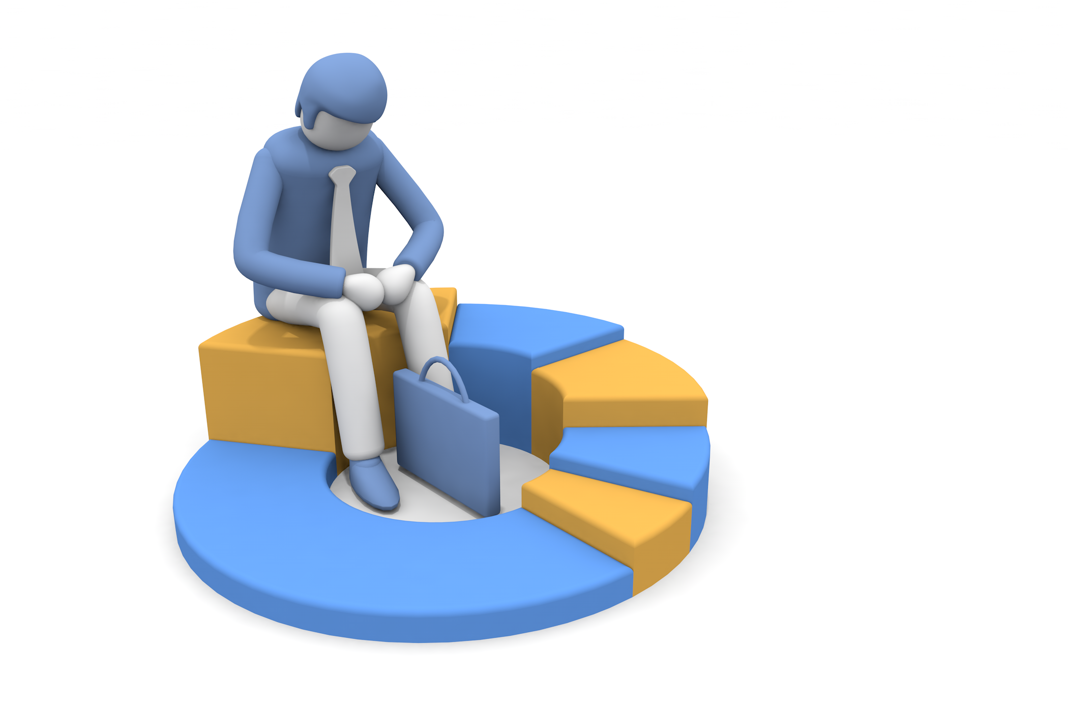 事業に失敗した男性。 - フリーで使えるイラスト。メンバー登録なし。サイズ：2,100×1,400