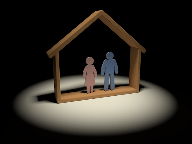 新居｜暮らし｜夫婦｜生活 - ピクトサイン / アイコン / クリップアート / 無料 / ダウンロード / 人物 / 高品質3Dイラスト