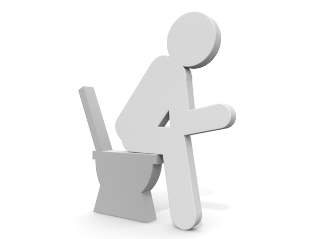 便秘｜トイレ｜男性｜悩み - ピクトサイン / アイコン / クリップアート / 無料 / ダウンロード / 人物 / 高品質3Dイラスト