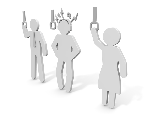 ヘッドフォン｜騒音｜迷惑｜音漏れ - ピクトサイン / アイコン / クリップアート / 無料 / ダウンロード / 人物 / 高品質3Dイラスト