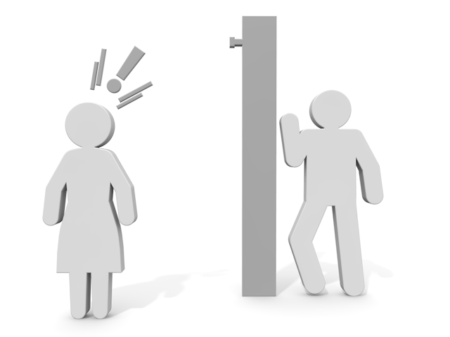 ストーカー｜行為｜迷惑｜女性 - ピクトサイン / アイコン / クリップアート / 無料 / ダウンロード / 人物 / 高品質3Dイラスト