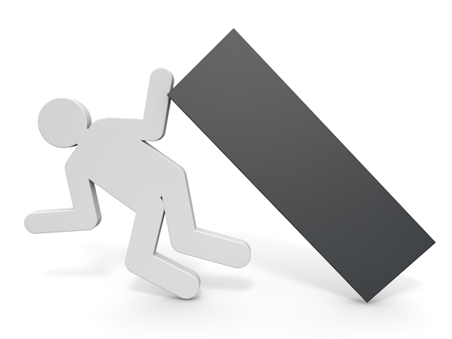 トラブル｜巻き込まれる｜災難｜倒れる - ピクトサイン / アイコン / クリップアート / 無料 / ダウンロード / 人物 / 高品質3Dイラスト