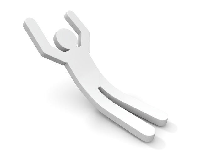 トラブル｜人｜転倒 - ピクトサイン / アイコン / クリップアート / 無料 / ダウンロード / 人物 / 高品質3Dイラスト