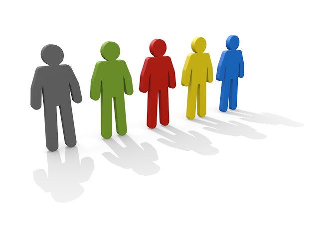 人物｜5人｜仲間 - ピクトサイン / アイコン / クリップアート / 無料 / ダウンロード / 人物 / 高品質3Dイラスト