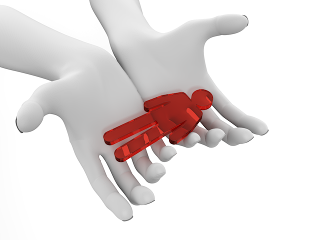 透明｜人物｜救出 - ピクトサイン / アイコン / クリップアート / 無料 / ダウンロード / 人物 / 高品質3Dイラスト