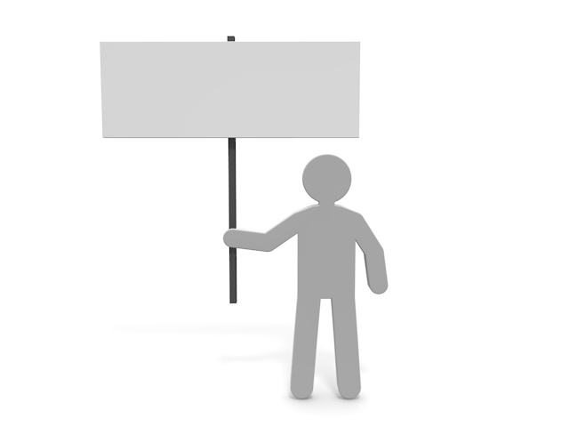 看板｜報告｜連絡 - ピクトサイン / アイコン / クリップアート / 無料 / ダウンロード / 人物 / 高品質3Dイラスト