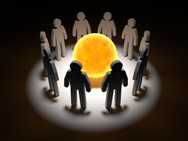 球体｜サイクル｜囲む｜人物 - ピクトサイン / アイコン / クリップアート / 無料 / ダウンロード / 人物 / 高品質3Dイラスト