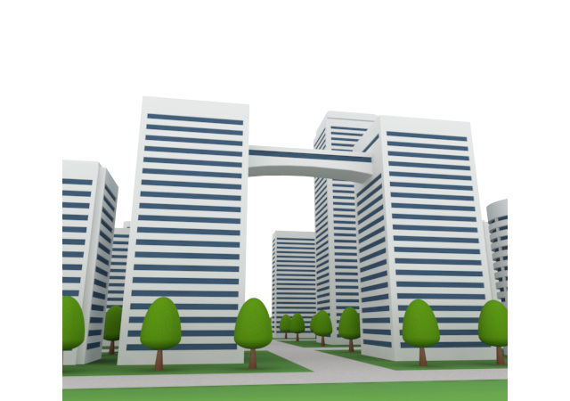 集合住宅 / 住まい / マイホーム - 住宅/イラスト/マンション/ビル/写真/フリー素材/人物