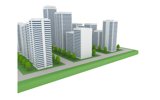 賃貸マンション / 賃貸 - 住宅/イラスト/マンション/ビル/写真/フリー素材/人物