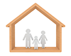 ファミリー | 子供 | 親 | ママ | 女性 | 男性 | 分譲 - 不動産イラスト｜住宅・人物｜フリー素材