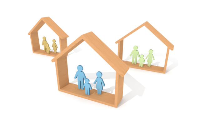 シンプル / マイホーム - 住宅/イラスト/マンション/ビル/写真/フリー素材/人物