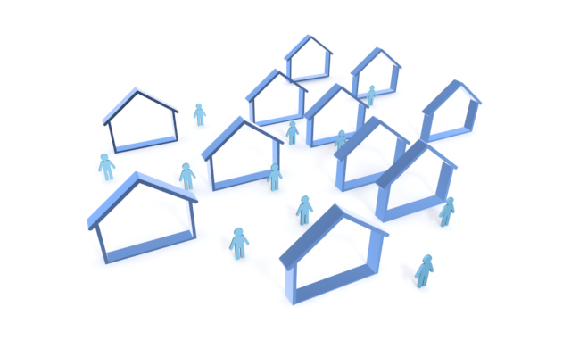 建築物 / 住まい - 住宅/イラスト/マンション/ビル/写真/フリー素材/人物