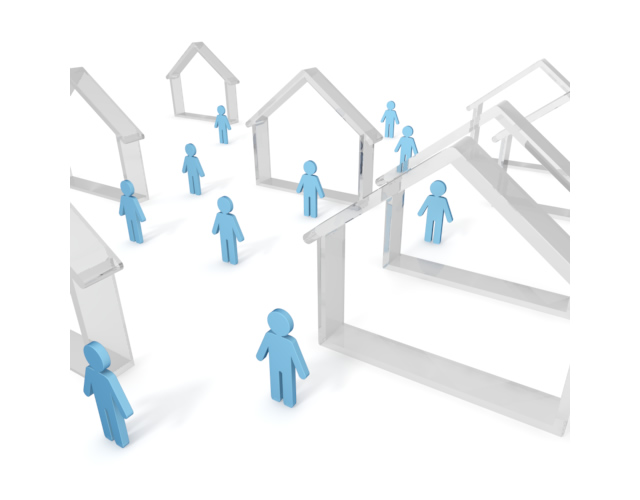 事務所 / 住居 - 住宅/イラスト/マンション/ビル/写真/フリー素材/人物