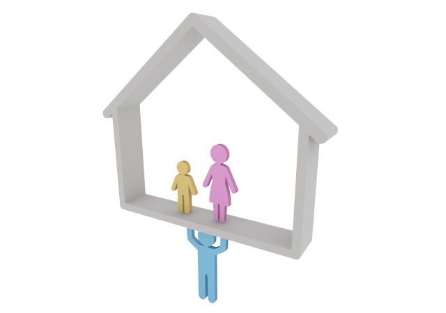 不動産 / 分譲 / 立体 - 住宅/イラスト/マンション/ビル/写真/フリー素材/人物