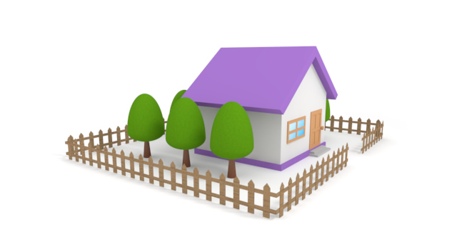 都市 / 町 / グリーン - 住宅/イラスト/マンション/ビル/写真/フリー素材/人物