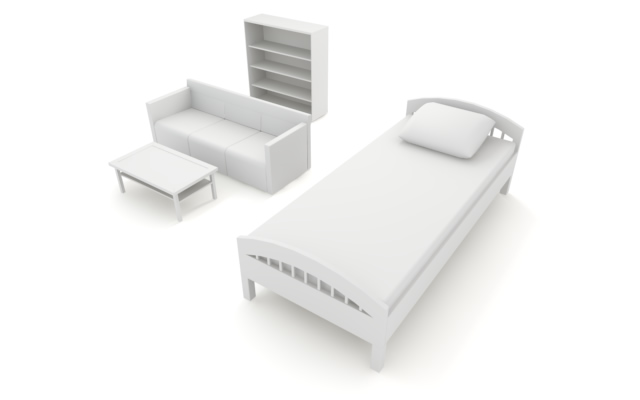 洋風建築 / 住居 / 2階建て - 住宅/イラスト/マンション/ビル/写真/フリー素材/人物