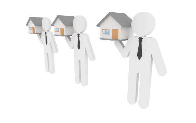 マンション / 建物 / 集合住宅 - 住宅/イラスト/マンション/ビル/写真/フリー素材/人物