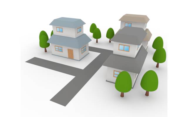 住まい / 資産 - 住宅/イラスト/マンション/ビル/写真/フリー素材/人物