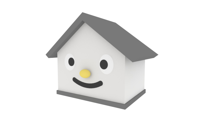 物件 / 集合住宅 / 横長 - 住宅/イラスト/マンション/ビル/写真/フリー素材/人物