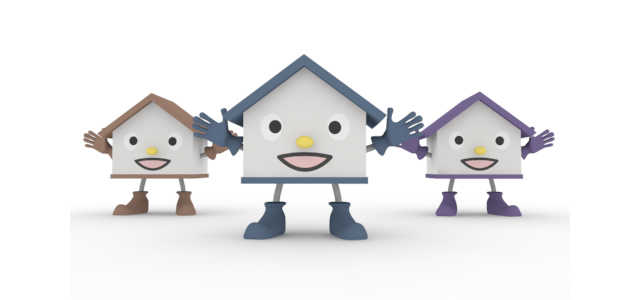 共同住宅 / 損害 - 住宅/イラスト/マンション/ビル/写真/フリー素材/人物