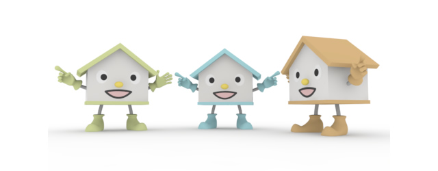 住宅街 / 街並 - 住宅/イラスト/マンション/ビル/写真/フリー素材/人物