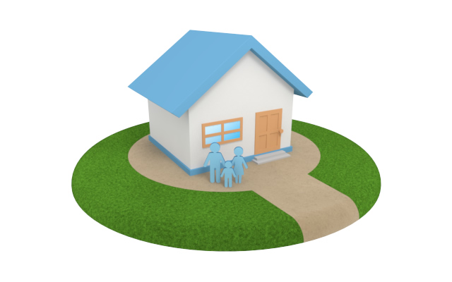 物件 / 移住 / トラック - 住宅/イラスト/マンション/ビル/写真/フリー素材/人物